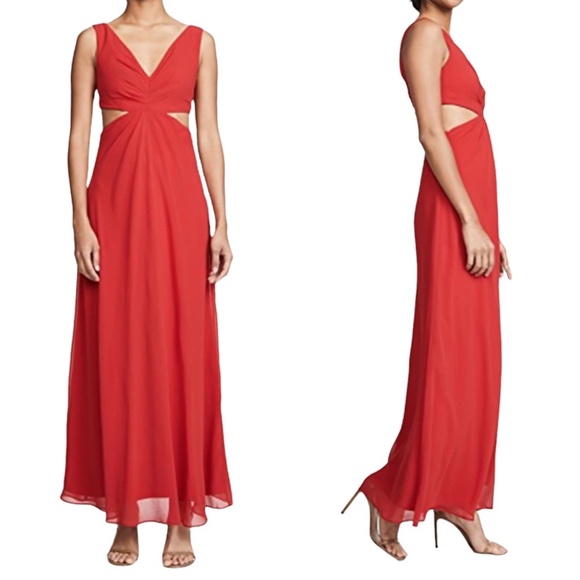 Fame and Partners The Lennox Dress in Cherry Red Size 8 New with Tags - Picture 2 of 15